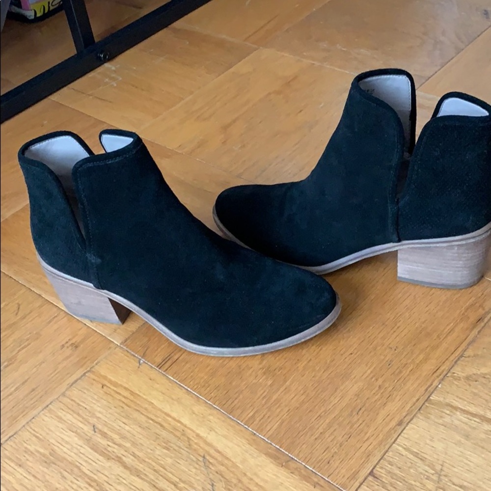 Nordstrom black suede booties